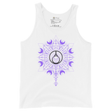 White Printed Tank Tops | Moonflower Tank Top | HYR LYF