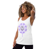 White Printed Tank Tops | Moonflower Tank Top | HYR LYF
