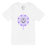 V-Neck White T-Shirts | Women's Moonflower T-Shirt | HYR LYF